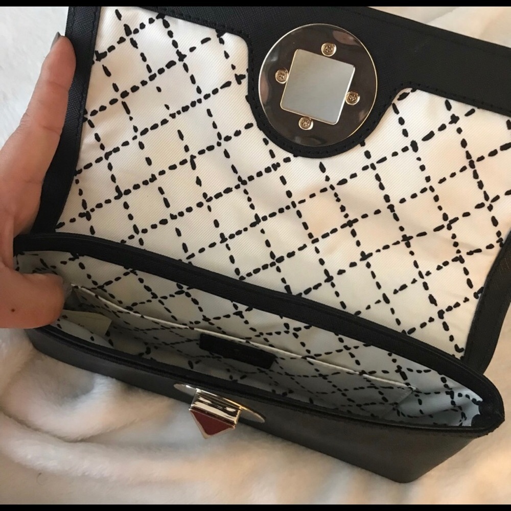 kate spade Black Leather Clutch with Gold-Tone Hardware - Picture 4 of 5